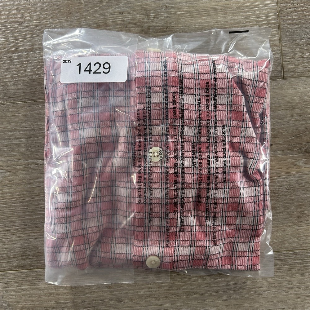 Tommy Bahama XL Pink Silk Plaid Short Sleeve Button Up Retro Groovy Beach - Picture 10 of 10